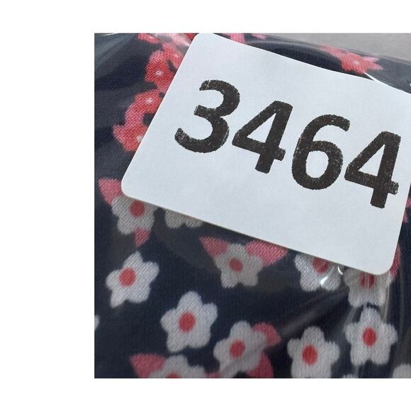 MICHAEL Michael Kors L Short Sleeve Blue Floral Shift Dress Polyester Stretch - Picture 8 of 8